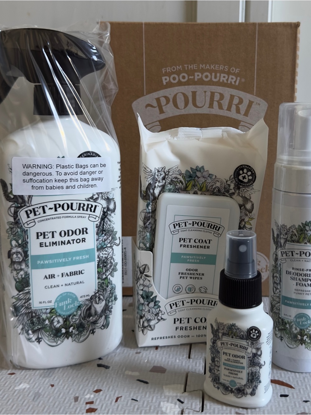 Pet-Pourri Pawsitively Fresh 4 Piece Pet Bundle